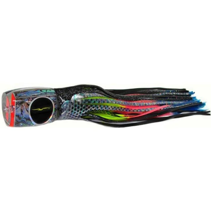 Black Bart Marlin Candy Medium Heavy Tackle Lure - Black Dot/Rainbow