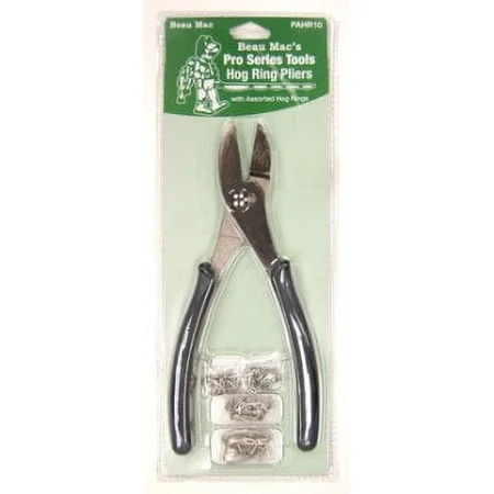 Beau Mac Hog Ring Plier W/Asst. Hog Rings Beaupahr10