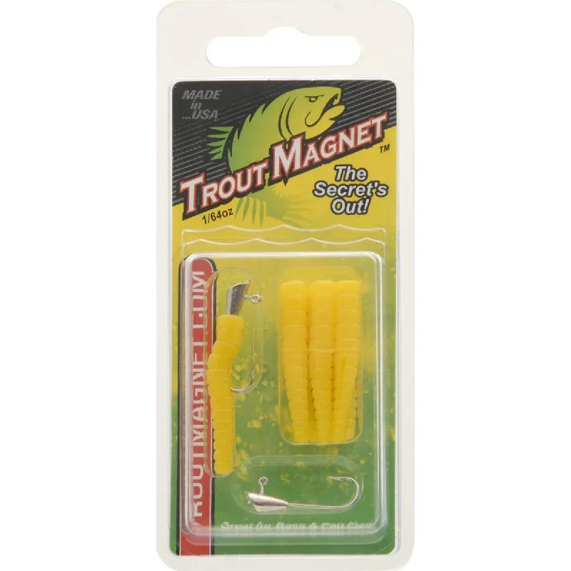 Leland Trout Magnet Replacement Jig Heads - 9 Piece Pack, Yellow