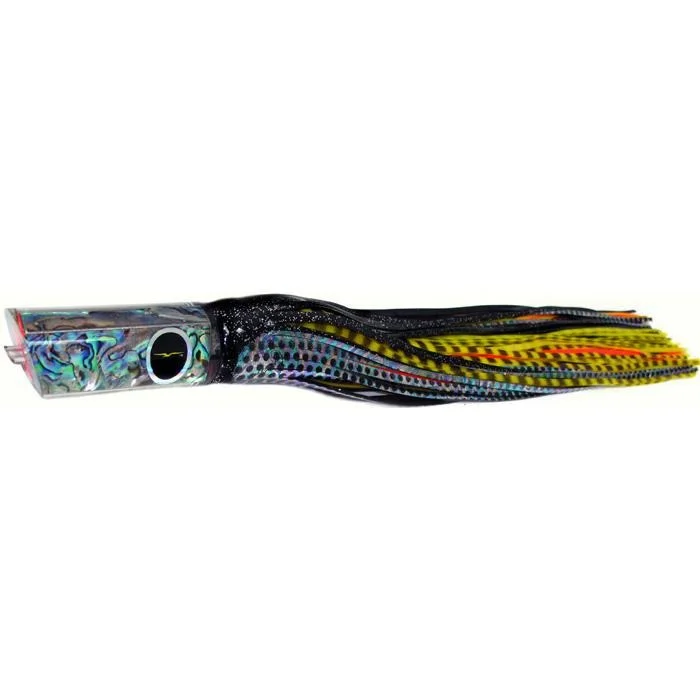 Black Bart Kona Classic Tube Medium Heavy Tackle Lure - Black Dot/Yellow Tiger