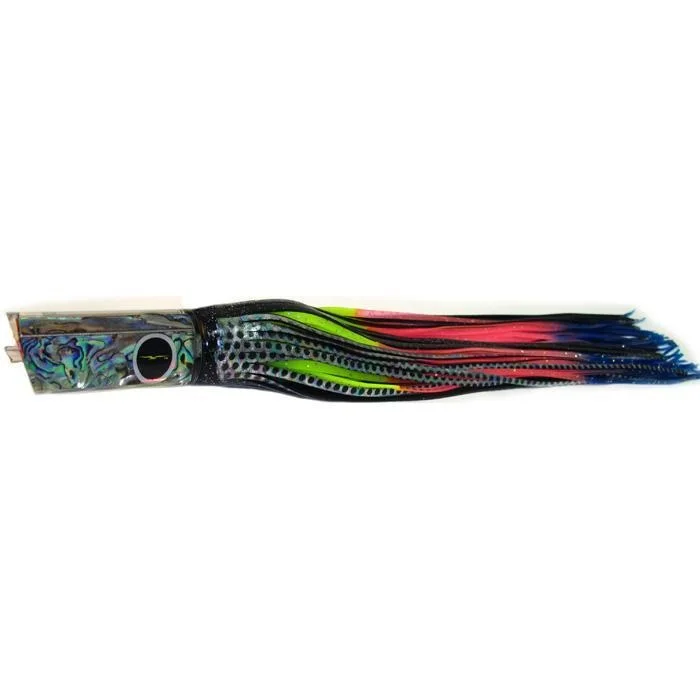 Black Bart Kona Classic Tube Medium Heavy Tackle Lure - Black Dot/Rainbow