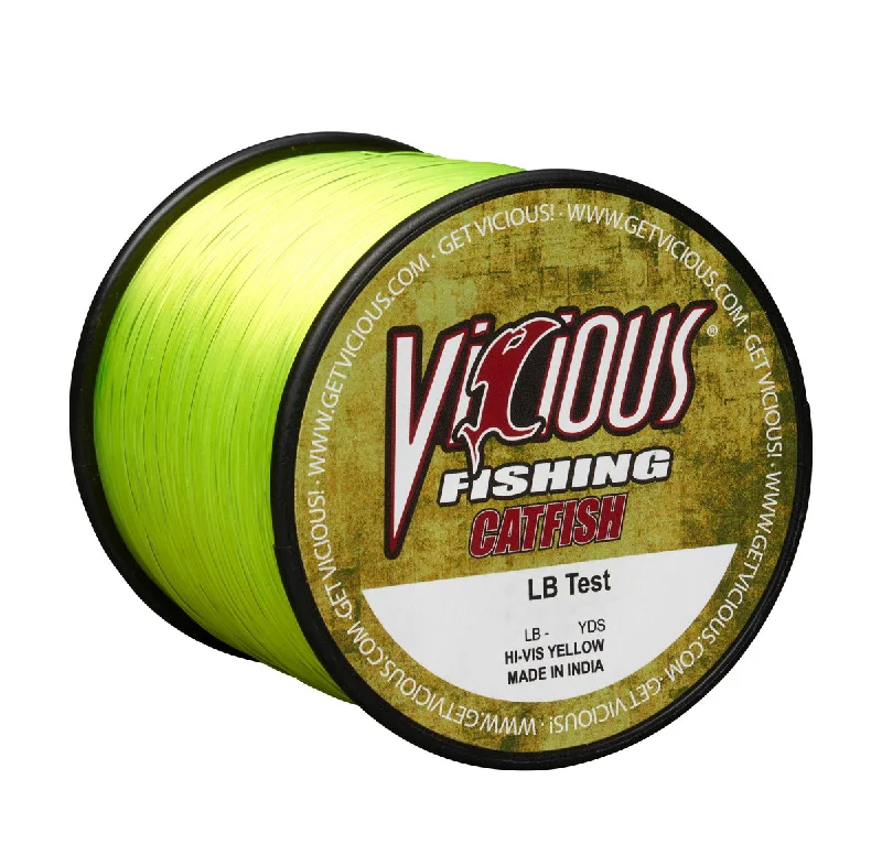 Vicious Catfish Hi-Vis Yellow Mono - 1/4LB Spool