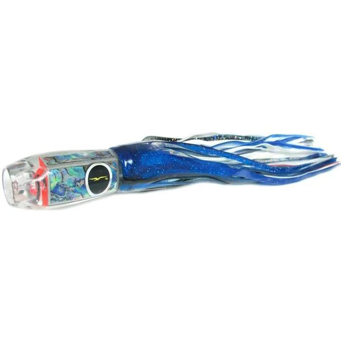 Black Bart Kona ProJet Medium Heavy Tackle Lure - Blue Foil/White