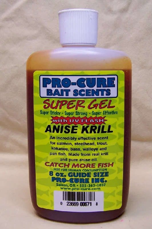 Pro-Cure Super Gel High Performance 8 Ounce Bait Scents & Uv Flash