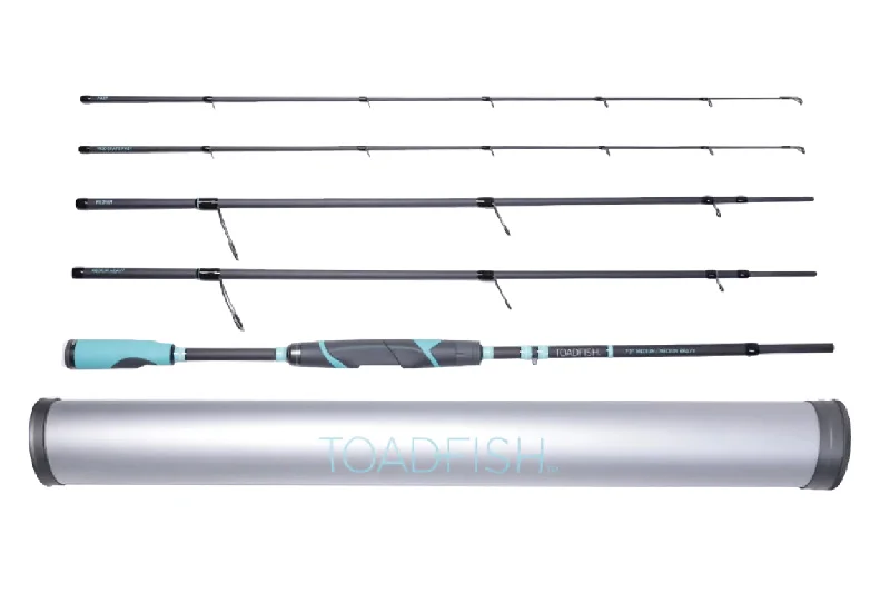 Toadfish Stowaway Travel Spinning Rod - 7'2"