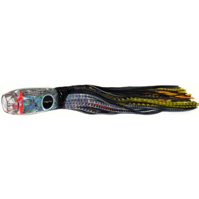 Black Bart Super ProJet Medium Heavy Tackle Lure - Black Dot/Yellow Black Tiger