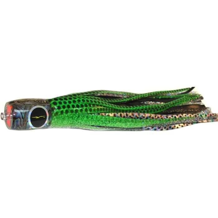 Black Bart Mahi Candy Medium Tackle Lure - Green Dot/Black Dot