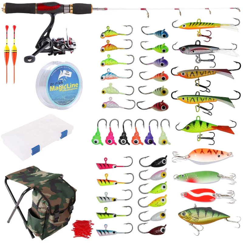 Dr.Fish 94pcs Ice Fishing Combo