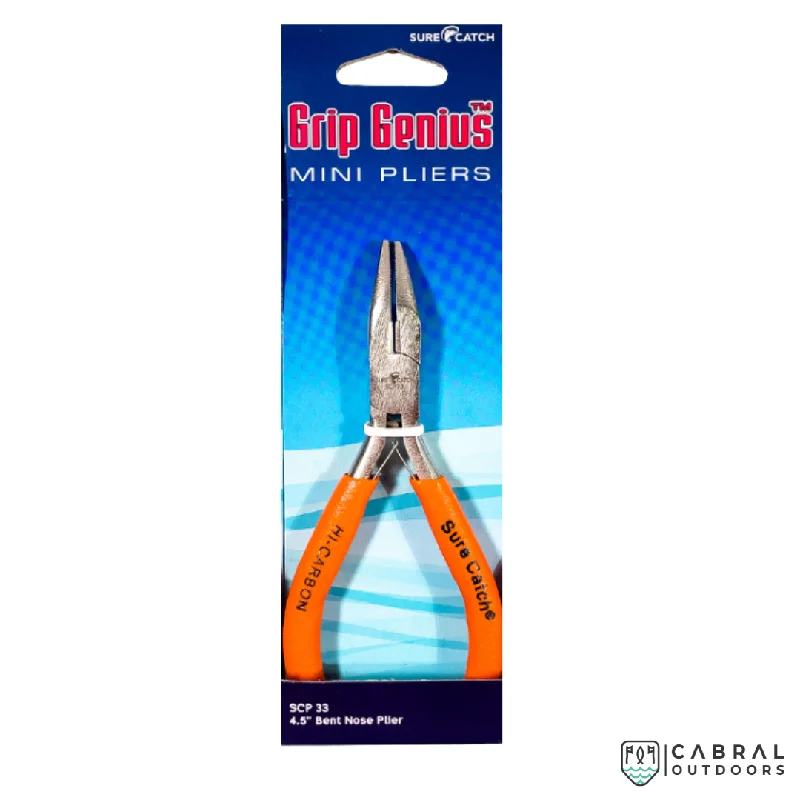 SureCatch Grip Genius Bent Nose Mini Pliers SCP33 | 4.5″