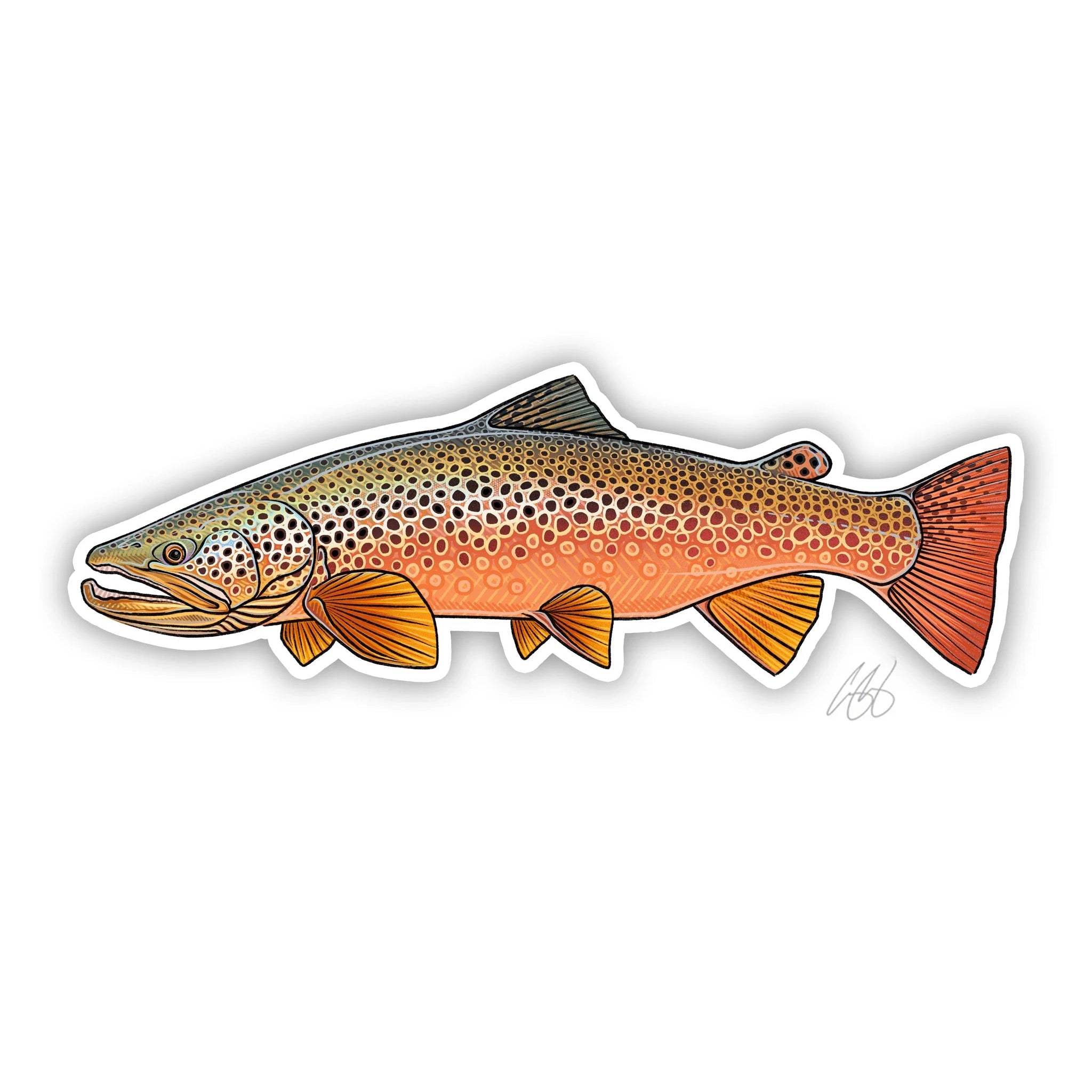 Underwood Autumn Brown Sticker