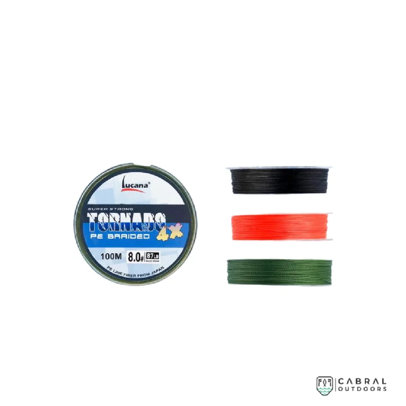 Lucana Tornado 8x 100M Braided Line | 0.26-0.32mm