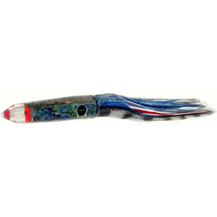 Black Bart Wahoo Candy Medium Heavy Tackle Lure - Blue/White