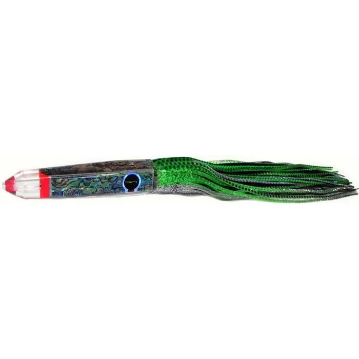 Black Bart Wahoo Candy Medium Heavy Tackle Lure - Green/Black Dot