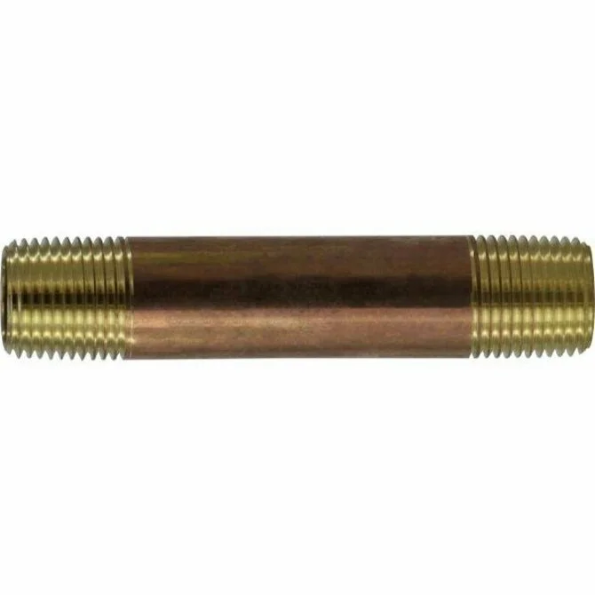 Midland -  Red Brass Nipple 1/2" Diameter