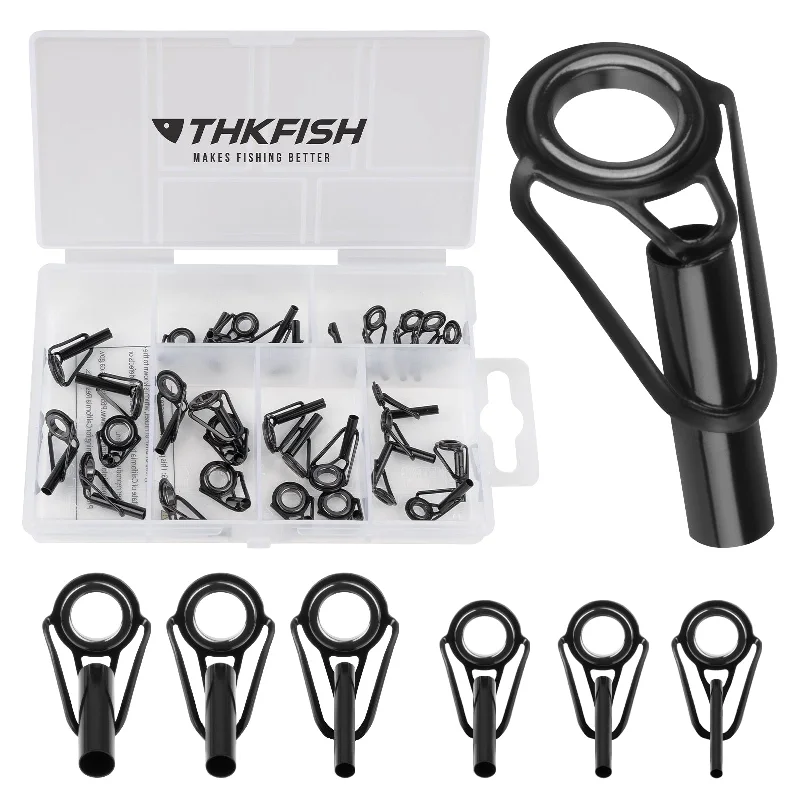 THKFISH 6 Sizes 30pcs Fishing Rod Tip Repair Kit