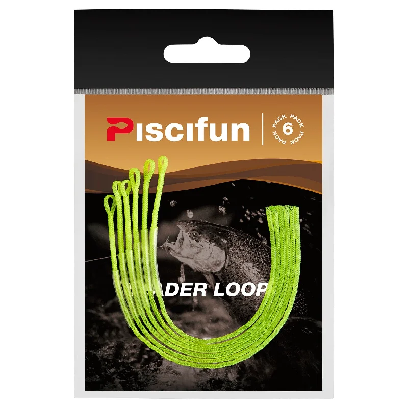 Piscifun® Braided Leader Loop Connectors 6-Pack