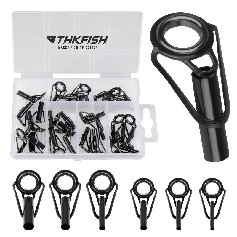 THKFISH 30pcs/80pcs Fishing Rod Tip Repair Kit