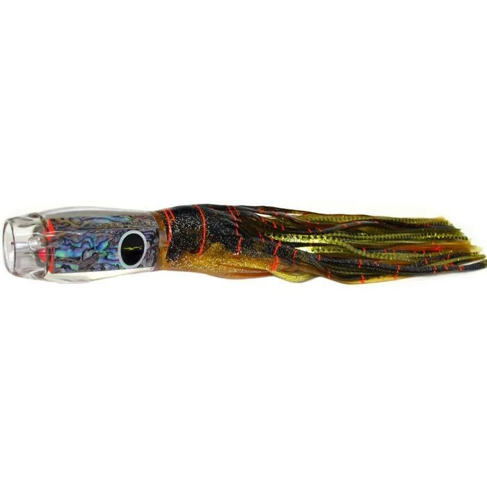 Black Bart Kona ProJet Medium Heavy Tackle Lure - Brown Gold Orange/Gold Dot