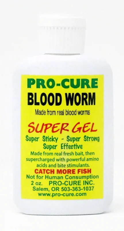 Pro-Cure Bait Super Gel - 2 Oz. Blood Worm