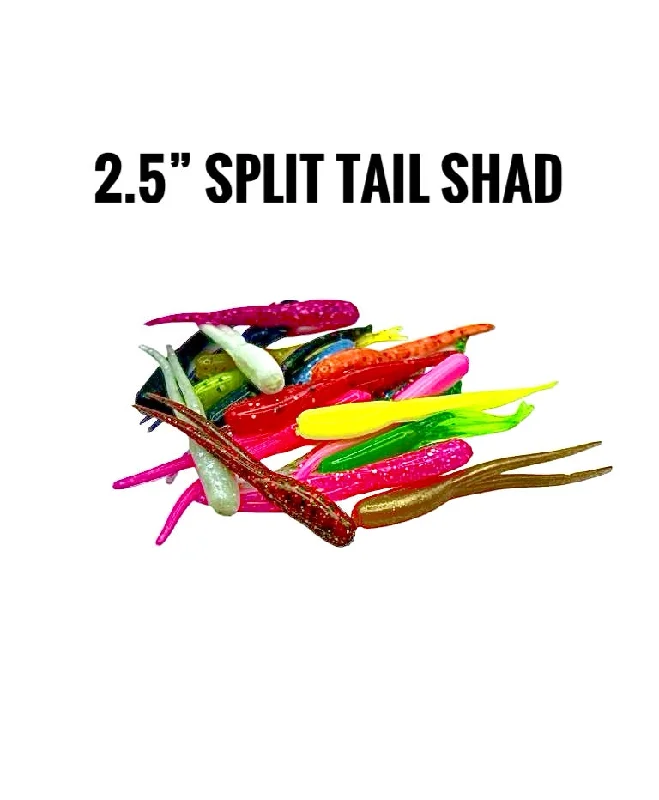 Split tail shad/10 pack