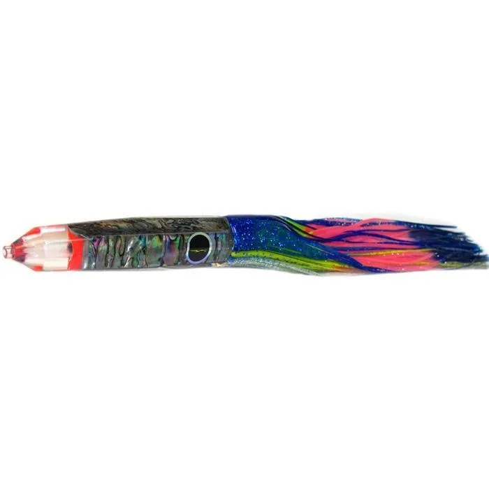 Black Bart Wahoo Candy Medium Heavy Tackle Lure - Blue Yellow/Rainbow