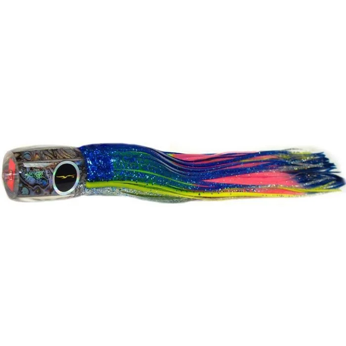 Black Bart Striper Candy Medium Heavy Tackle Lure - Blue Yellow/Rainbow