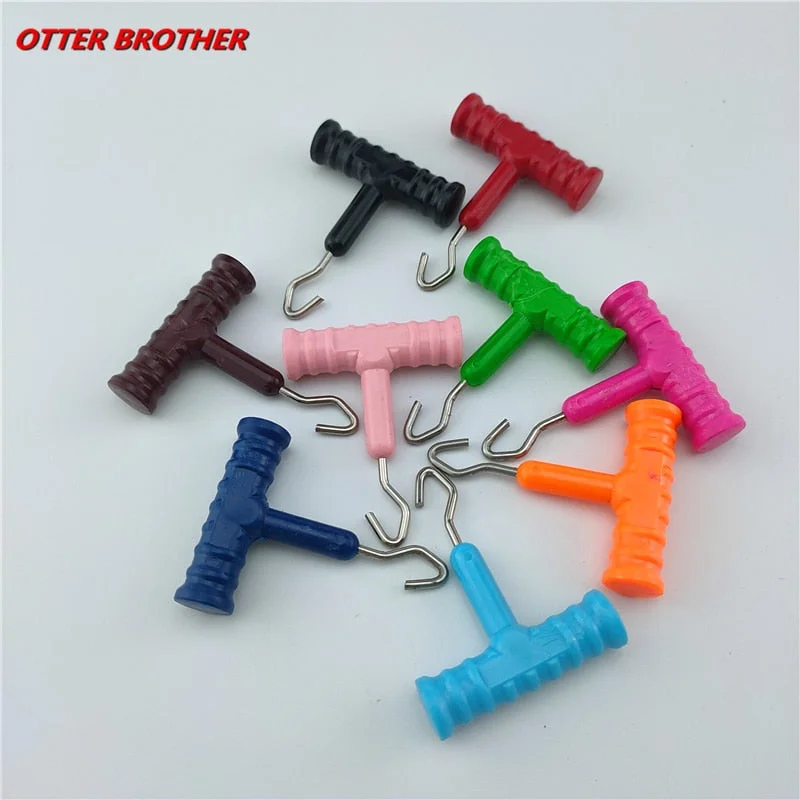 1pcs Fishing Sea Stainless Steel Knot Puller Tool Rig Making Carp Terminal Tackle Making Accessories