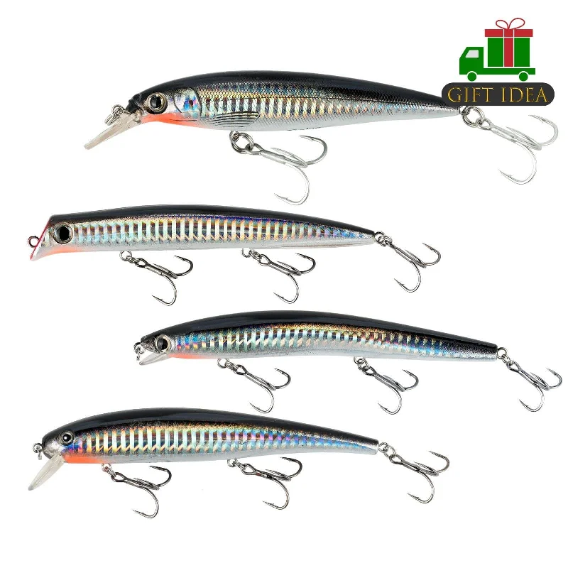 Dr.Fish 4pcs Minnow Lures Kit