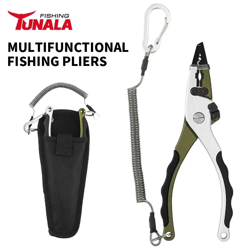 Lureswholesale® 7.6" Aluminium Fishing Pliers with Rubber