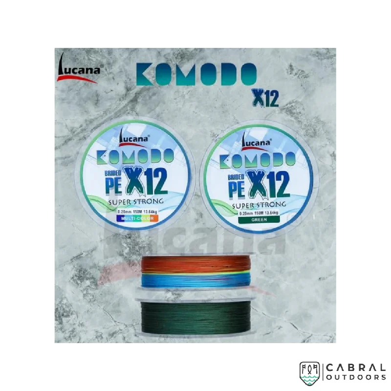 Lucana Komodo PE X12 150M Braid Line