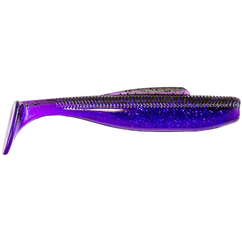 Elaztech Diezel Minnowz Swimbait, 5 Purple Demon 4PK