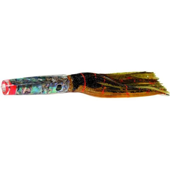 Black Bart Rum Cay Candy Light Tackle Lure - Brown Gold Orange/Gold Dot