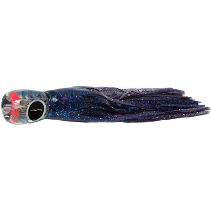 Black Bart Tahitian Prowler Medium Tackle Lure - Purple Fleck/Purple Blue Dot