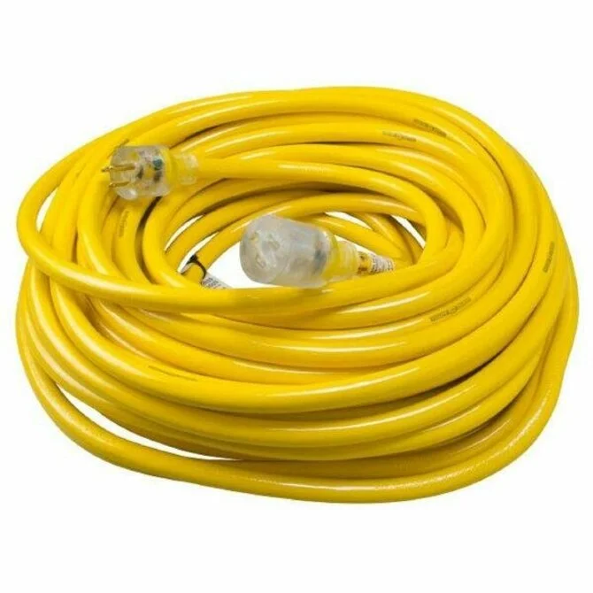 Polar/Solar - 100' Yellow Extension Cord Heavy Duty