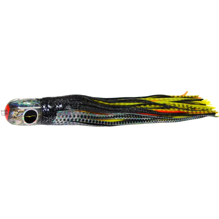 Black Bart Punisher Medium Heavy Tackle Lure - Black Dot/Yellow Tiger