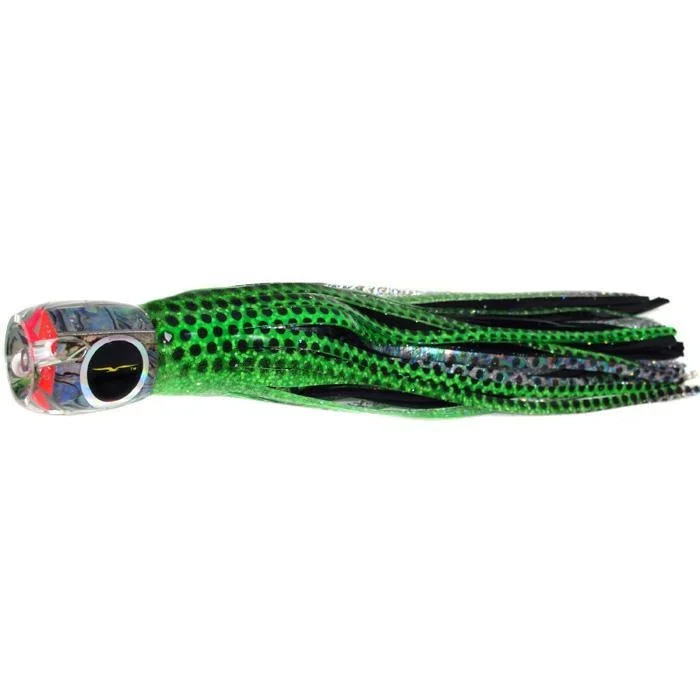 Black Bart Tahitian Prowler Medium Tackle Lure - Green Dot/Black Dot