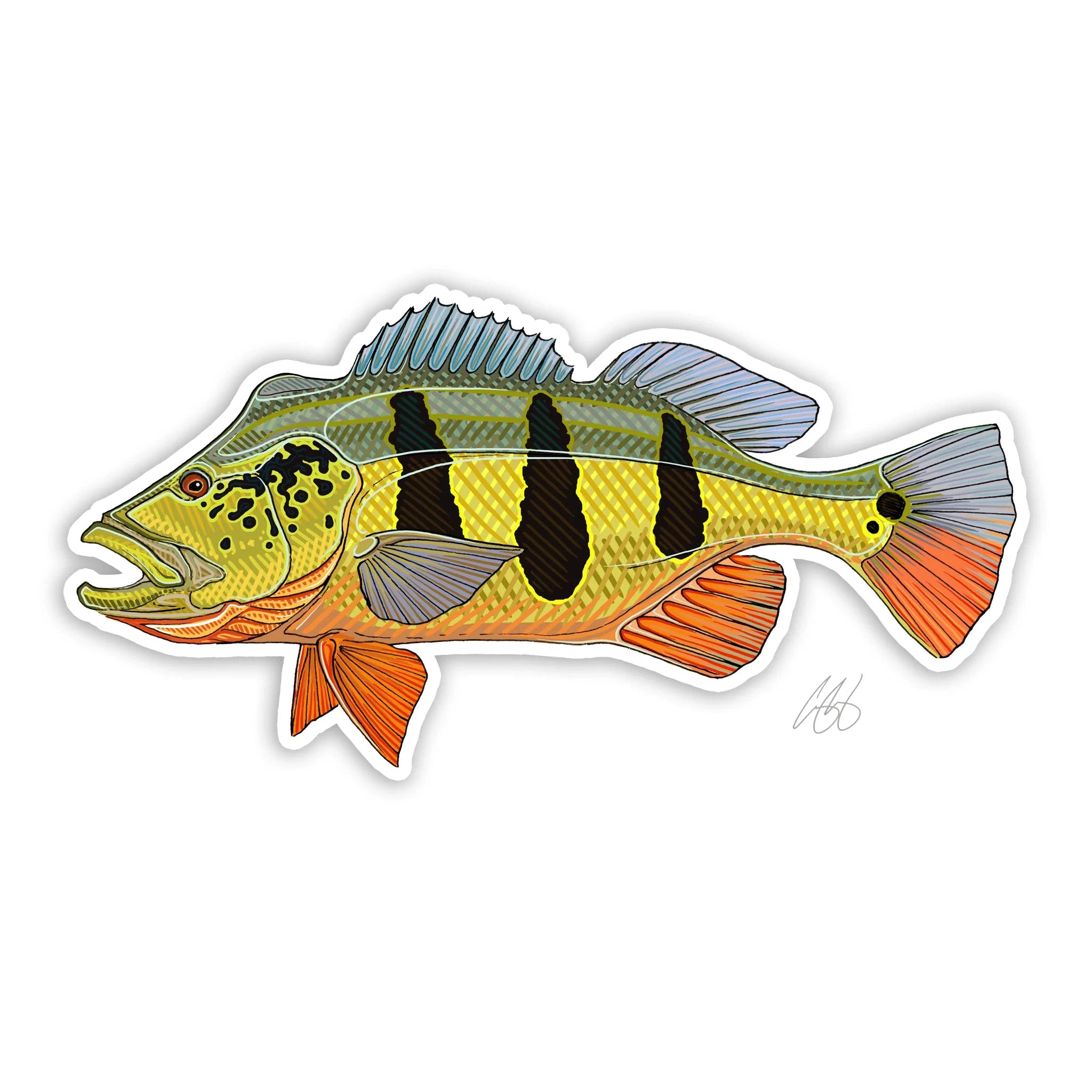 Underwood Peacock Bass Sticker