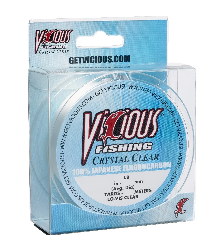 Vicious Crystal Clear 100% Japanese Fluorocarbon - 200 Yards