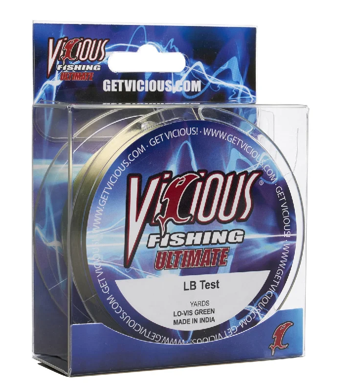 Vicious Ultimate Lo-Vis Green Mono - 330 Yards