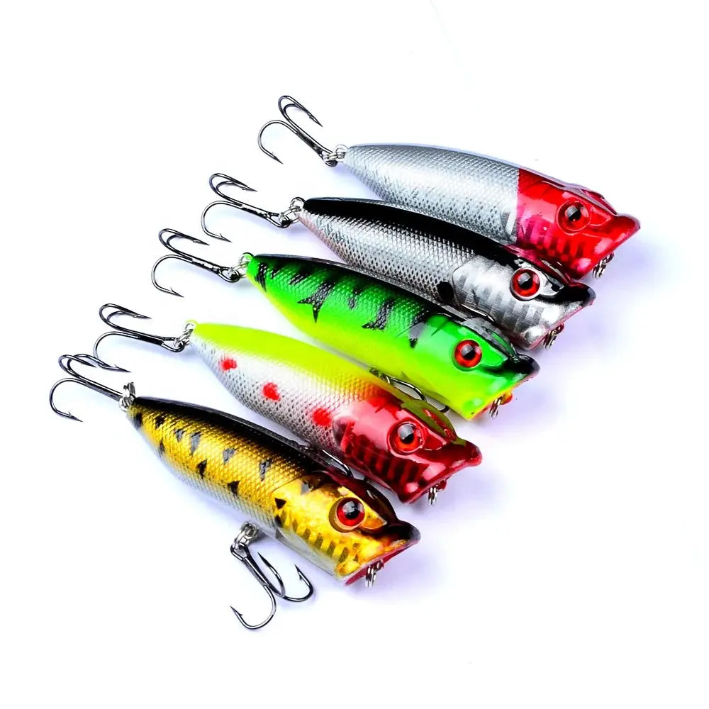 Lureswholesale® 3D Life Like Eeyes Floating Bionic Artificial Hard Bait Freshwater Popper fishing lures