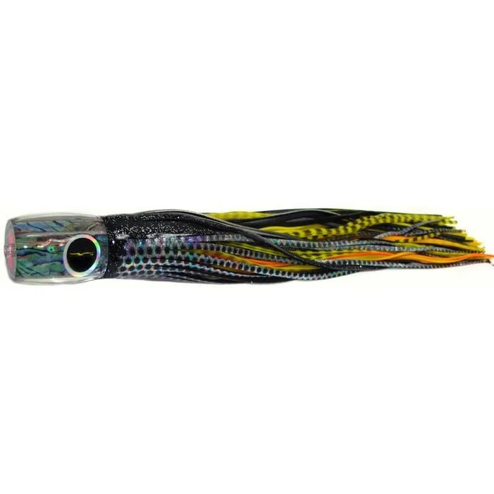 Black Bart Striper Candy Medium Heavy Tackle Lure - Black Dot/Yellow Tiger