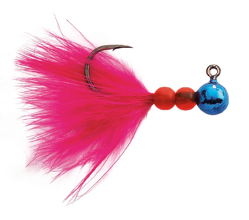 Metallic Blue Pink Marabou