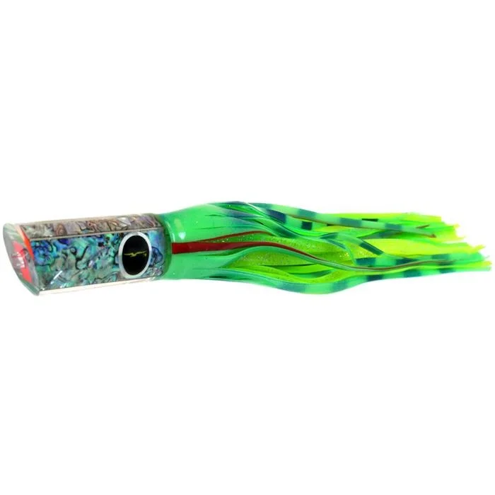 Black Bart Kona Classic Tube Medium Heavy Tackle Lure - Glow/Green Chartreuse