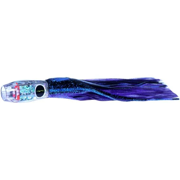 Black Bart Super ProJet Medium Heavy Tackle Lure - Black Purple Split/Purple Fleck