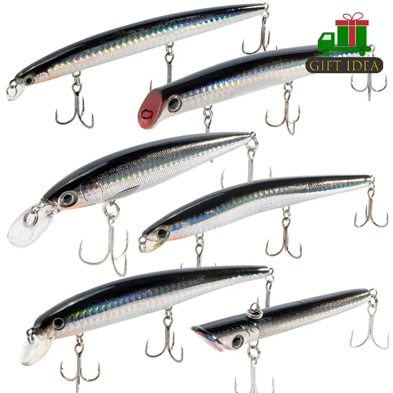 Dr.Fish 6pcs Minnow Lures Kit