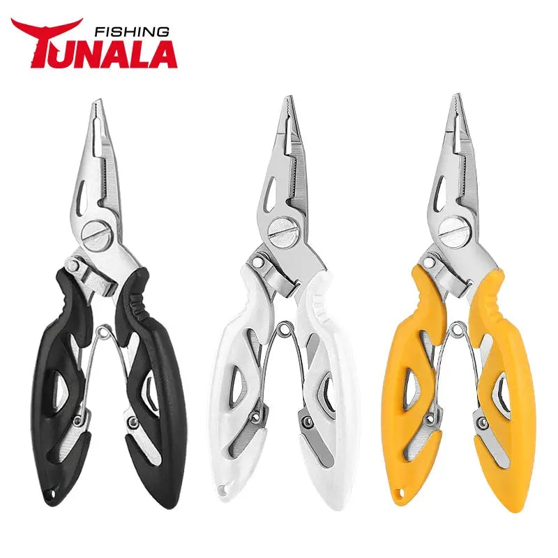 Lureswholesale® TUNALA Stainless Steel Fishing Pliers Customized Colors Multifunctional Lure Clamp Saltwater Pliers