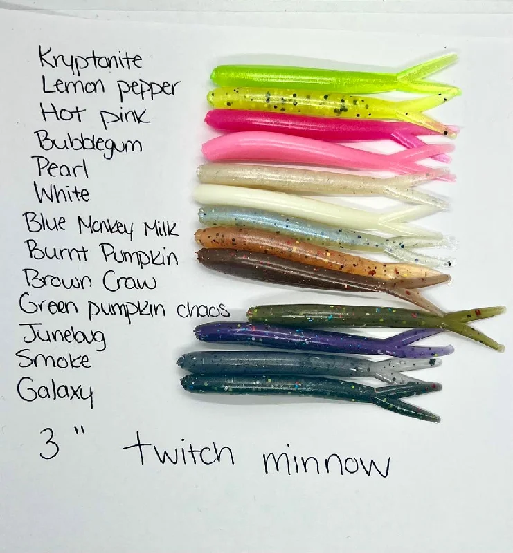 3" twitch minnow/10 pack