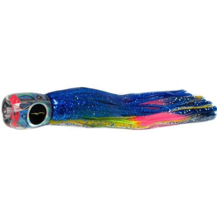 Black Bart Tahitian Prowler Medium Tackle Lure - Blue Yellow/Rainbow