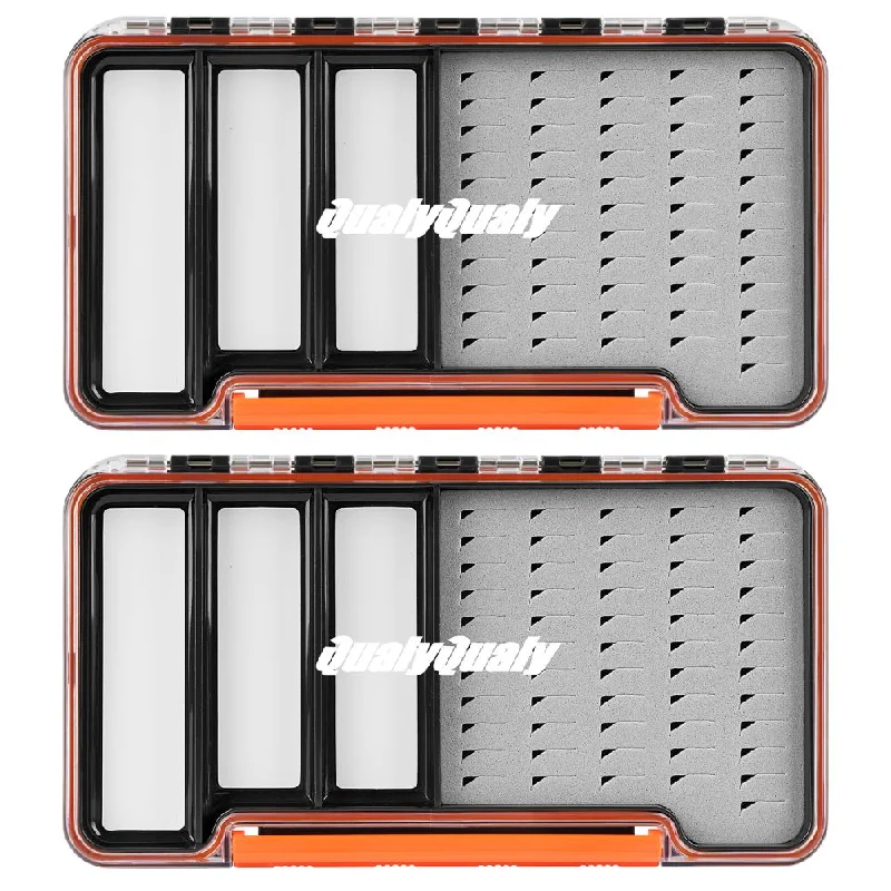 THKFISH 2 Pack Magnetic Streamer Fly Fishing Tackle Box