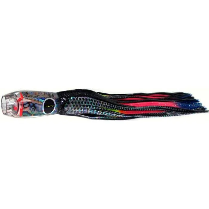 Black Bart Super ProJet Medium Heavy Tackle Lure - Black Dot/Rainbow